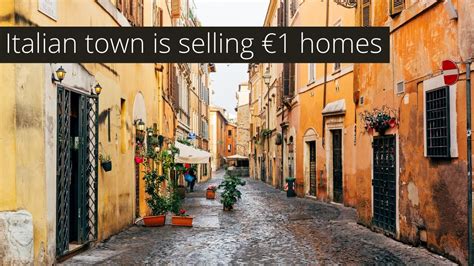 are there any town in italy saleing houses for cheap